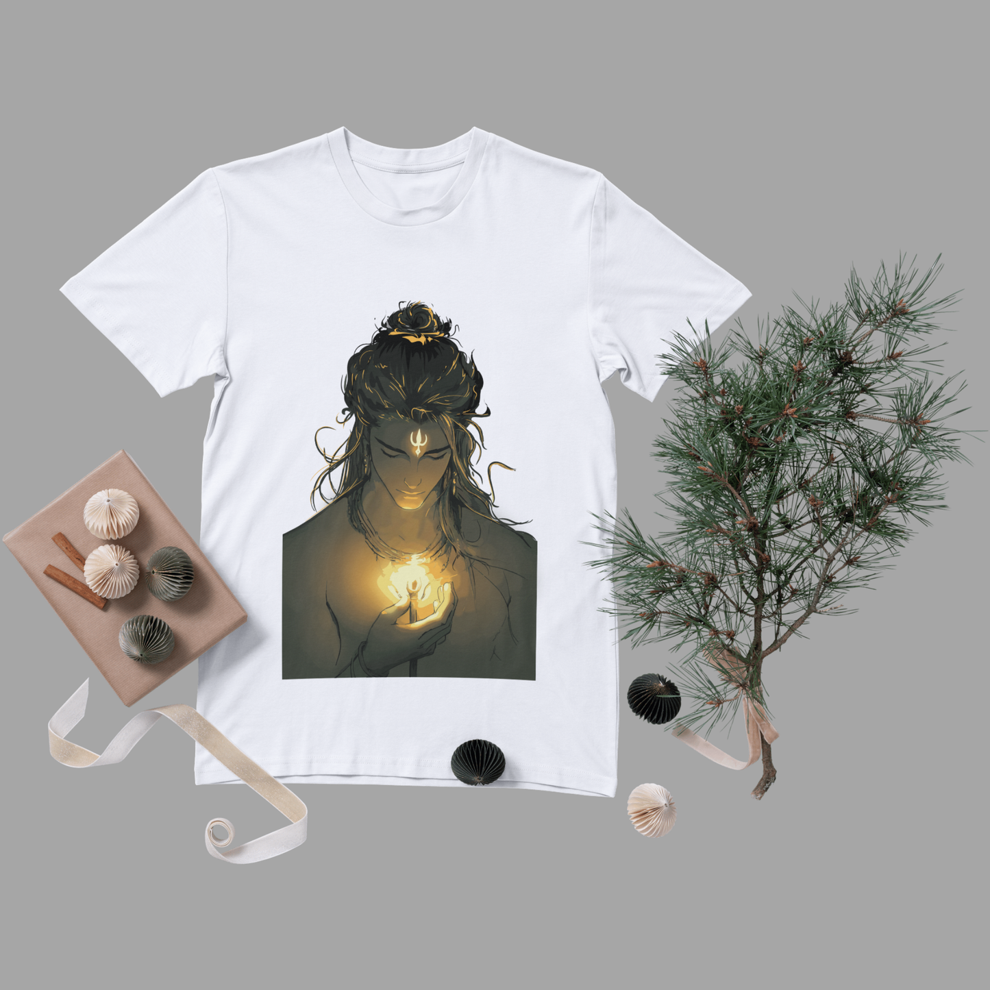 Lord shiva printed T shirt with trident holding in hand | Limited Edition