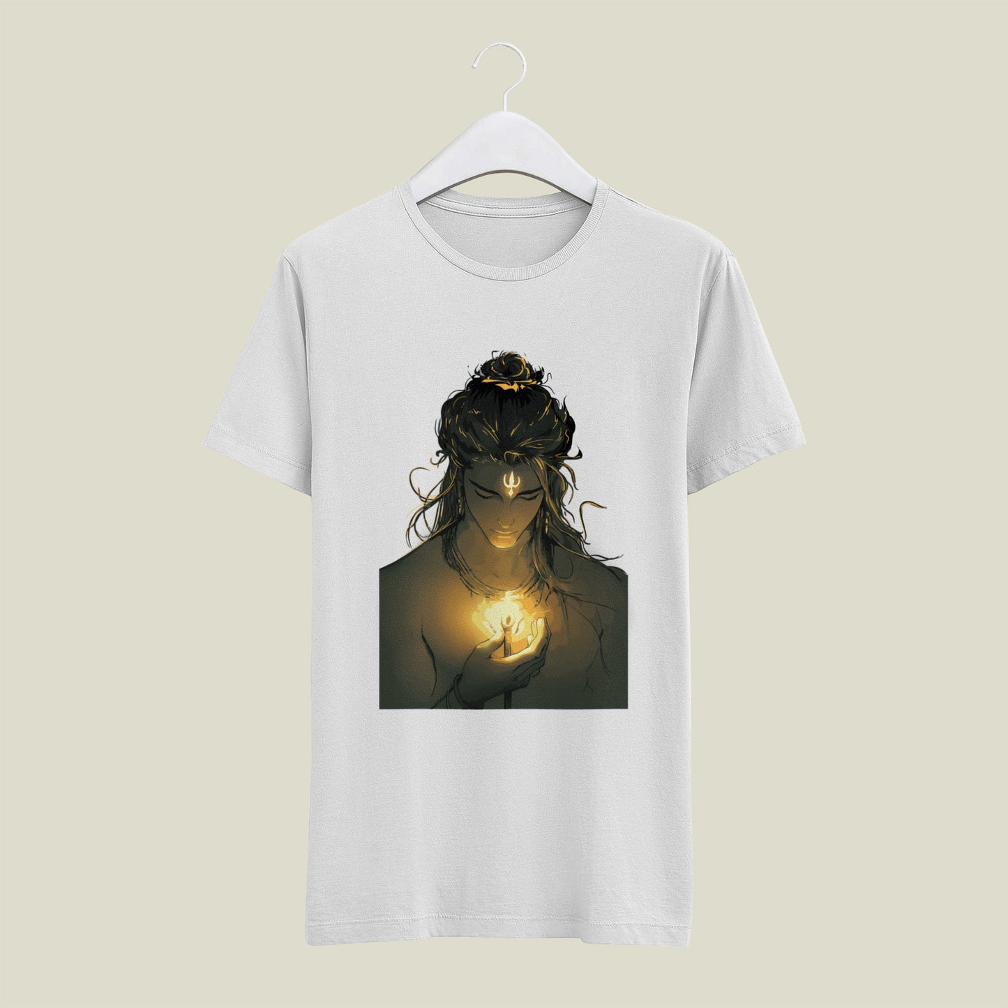 Lord shiva printed T shirt with trident holding in hand | Limited Edition