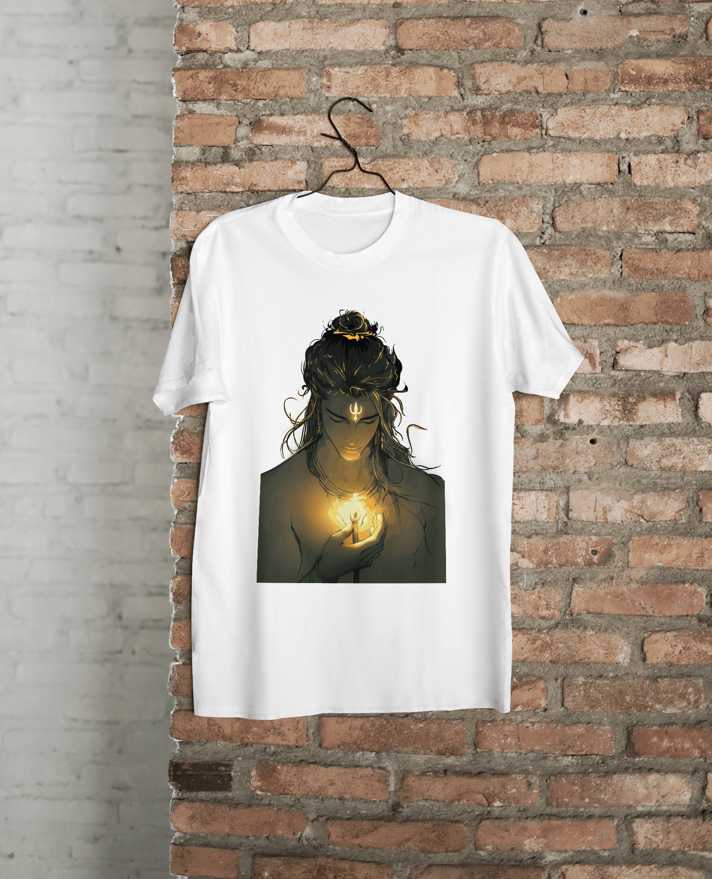 Lord shiva printed T shirt with trident holding in hand | Limited Edition