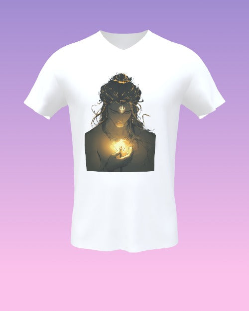 Lord shiva printed T shirt with trident holding in hand | Limited Edition