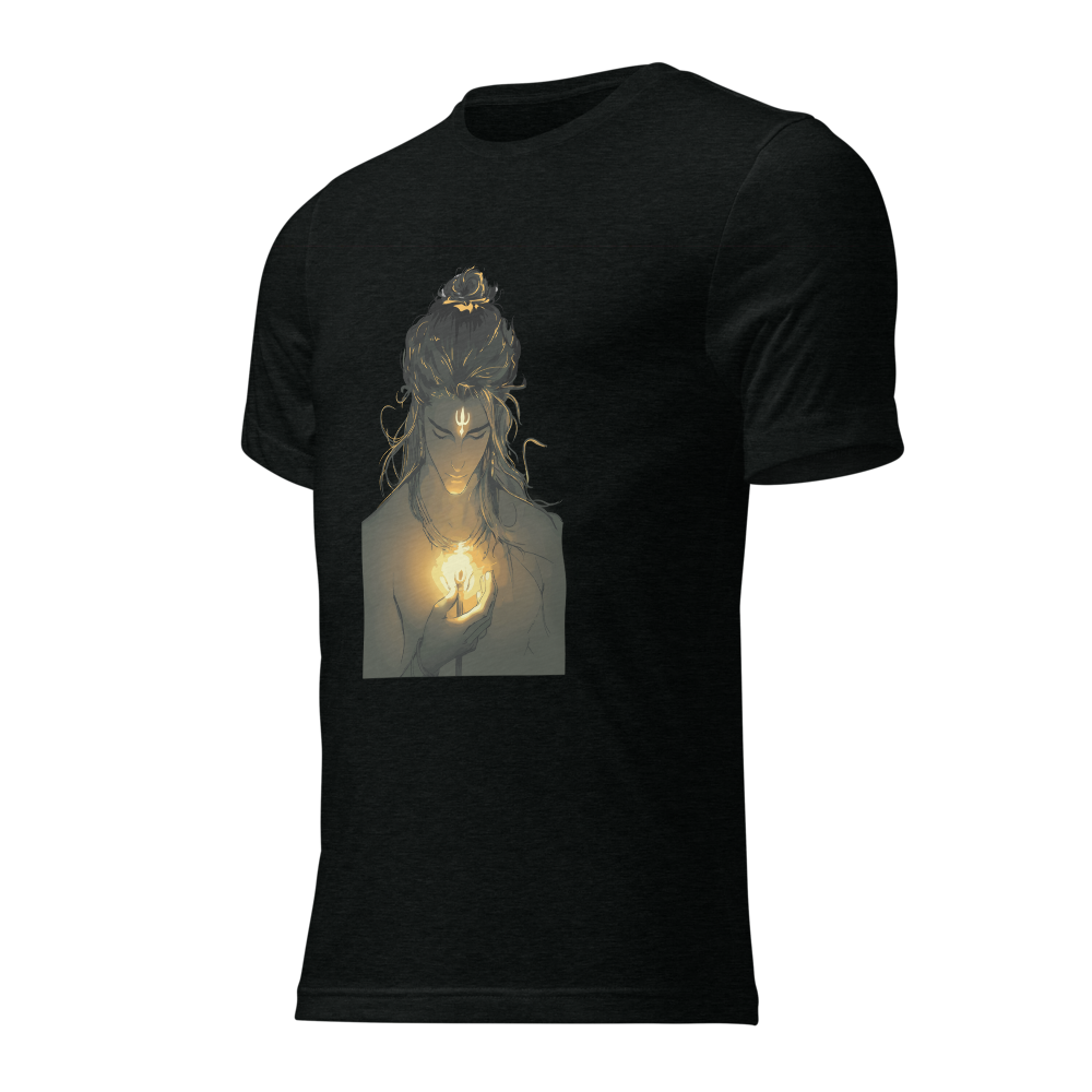 Lord shiva printed T shirt with trident holding in hand | Limited Edition