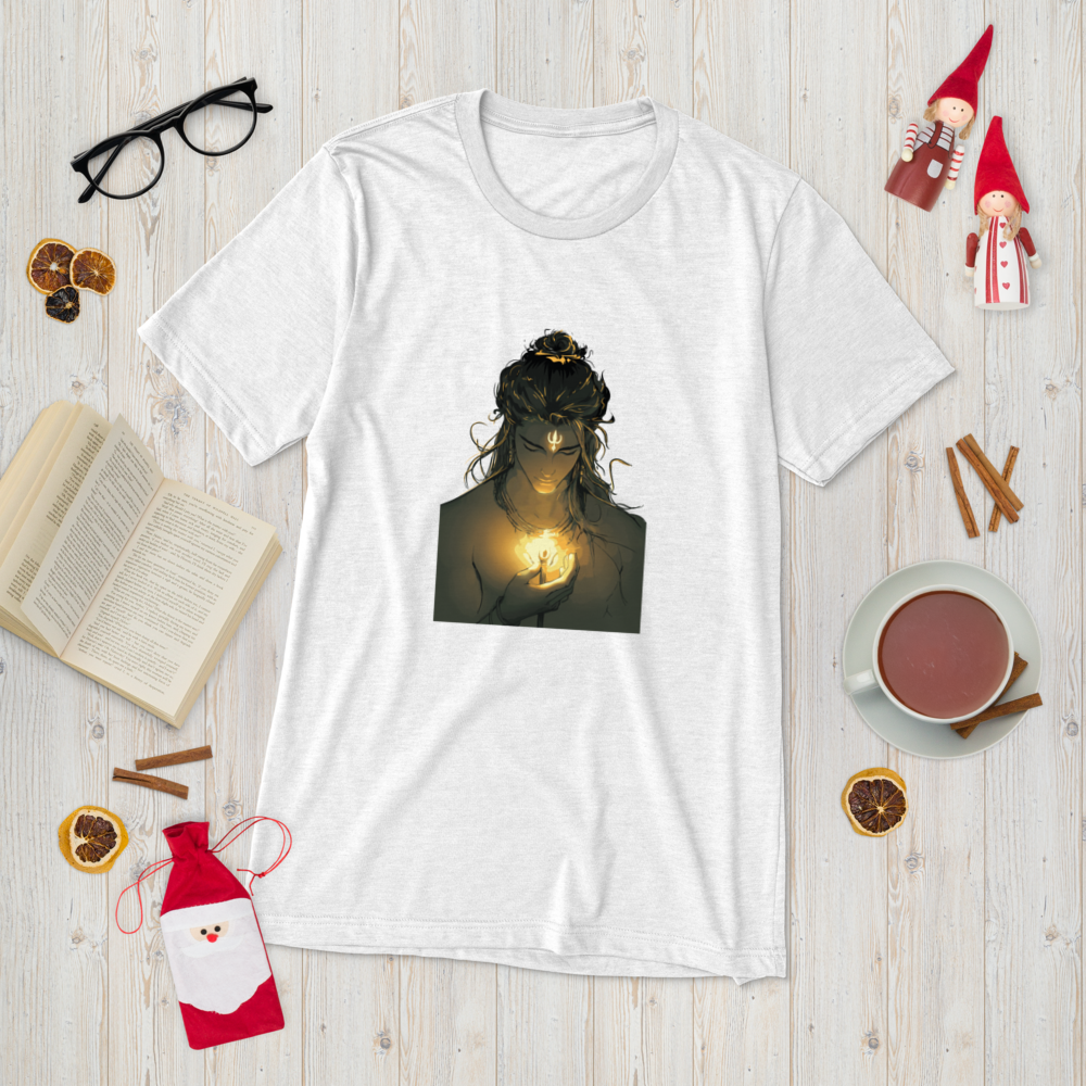 Lord shiva printed T shirt with trident holding in hand | Limited Edition