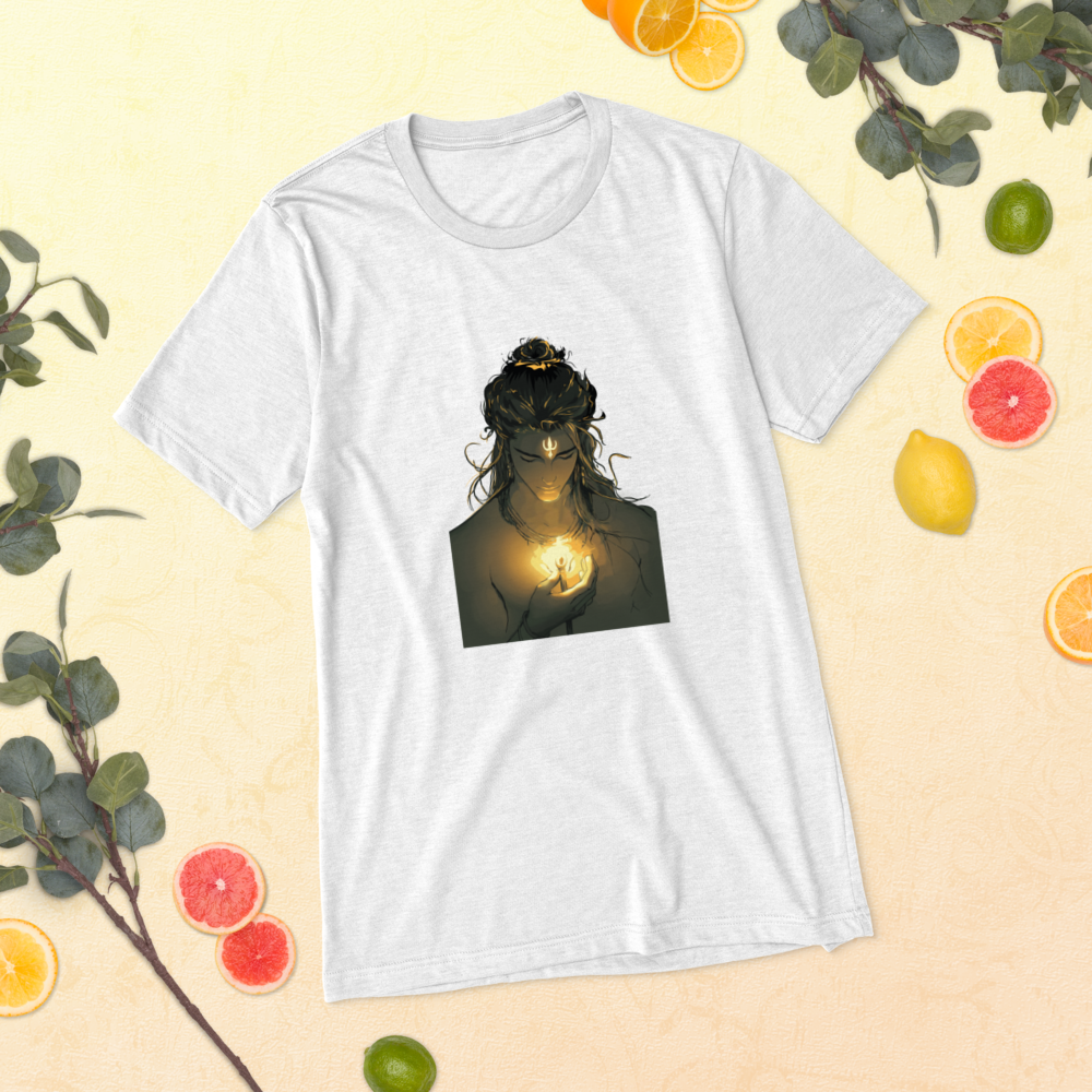 Lord shiva printed T shirt with trident holding in hand | Limited Edition