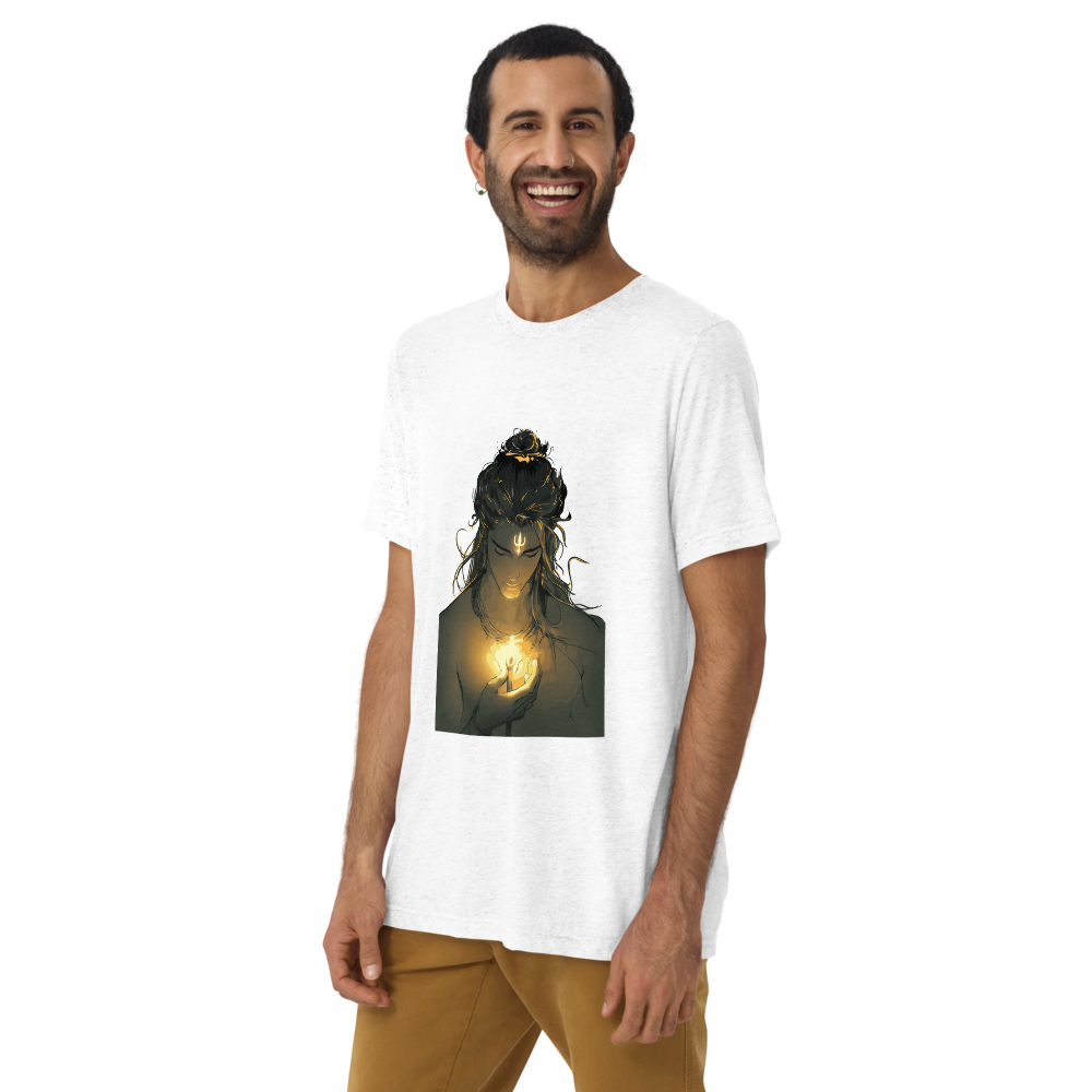 Lord shiva printed T shirt with trident holding in hand | Limited Edition