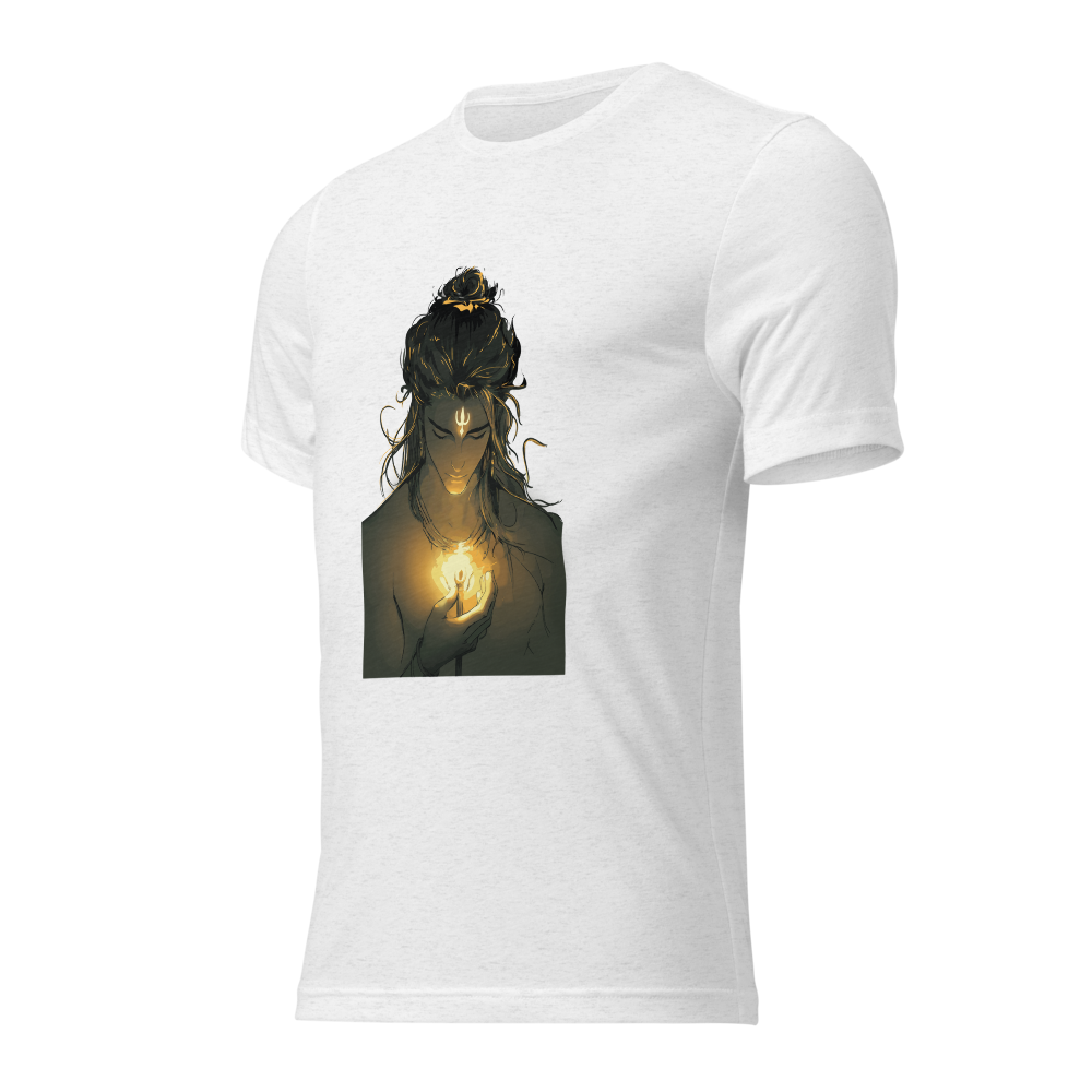 Lord shiva printed T shirt with trident holding in hand | Limited Edition