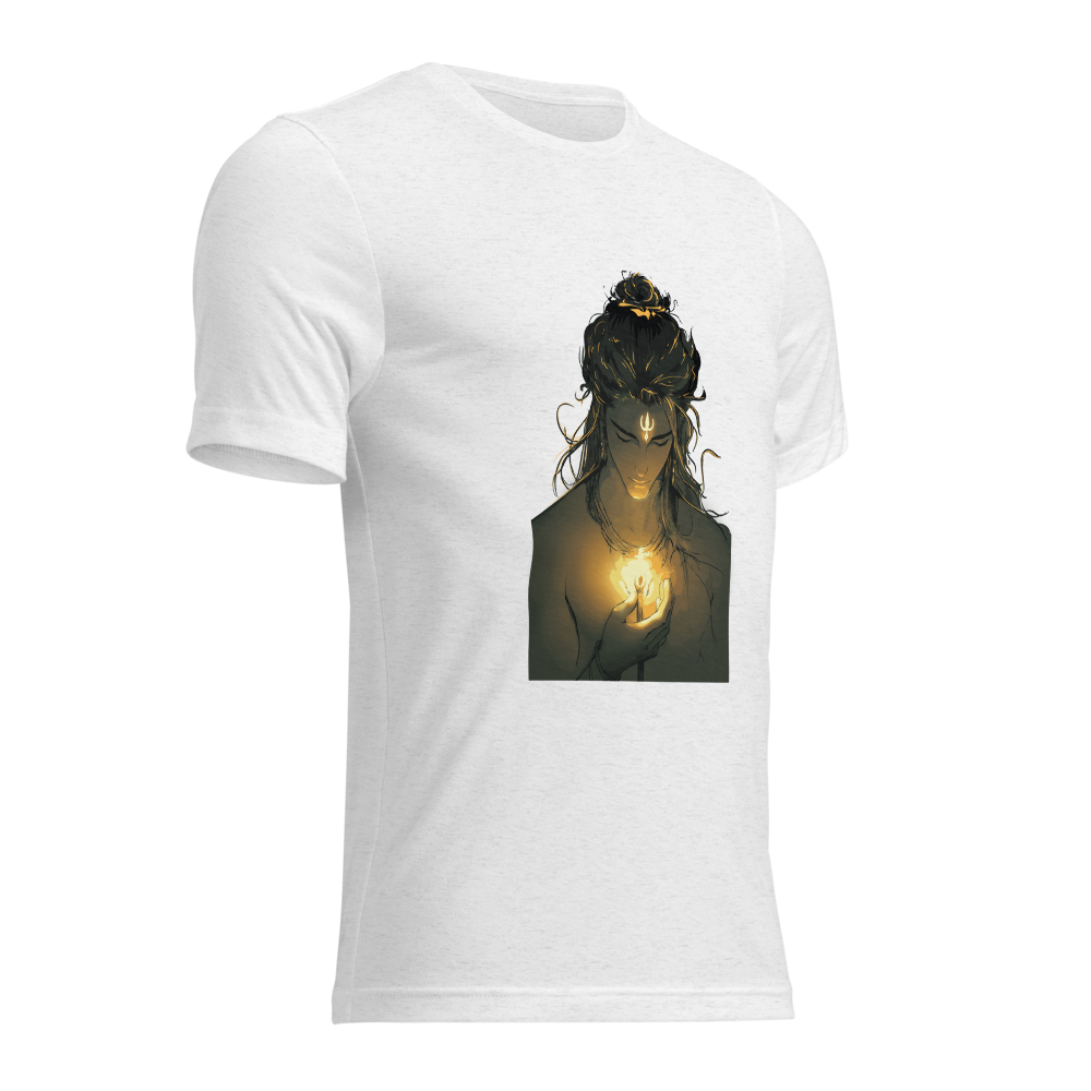 Lord shiva printed T shirt with trident holding in hand | Limited Edition